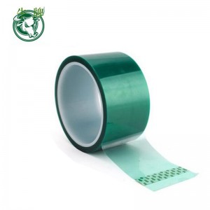 Hőálló PET magas hőmérsékletű zöld maszkoló árnyékoló szalag PCB forrasztási szigetelő védőszalaghoz