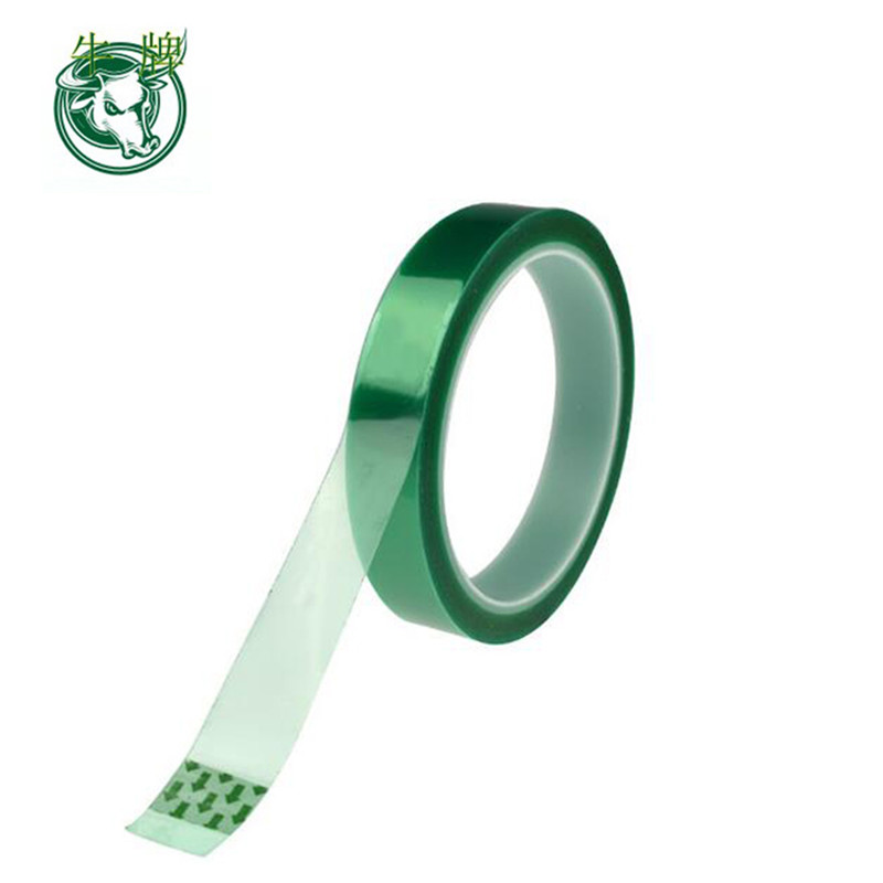 Hőálló PET magas hőmérsékletű zöld maszkoló árnyékoló szalag PCB forrasztási szigetelő védőszalaghoz